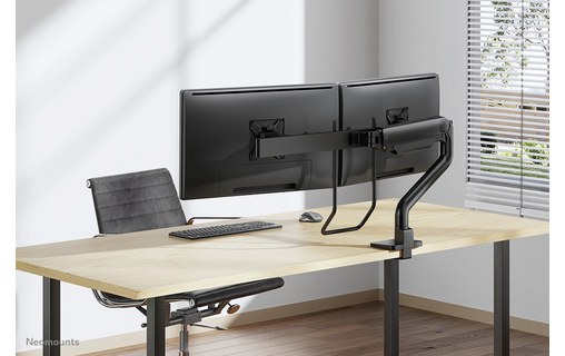 Support écran de bureau - 2 écrans - Noir - Neomounts DS75S-950BL2