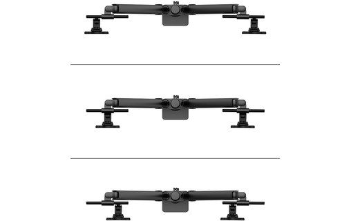 Support écran de bureau - 2 écrans - Noir - Neomounts DS65S-950BL2