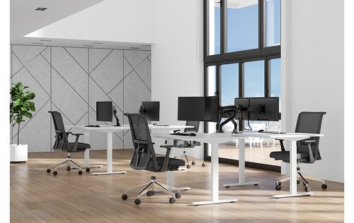 Support écran de bureau - 2 écrans - Noir - Neomounts DS75S-950BL2