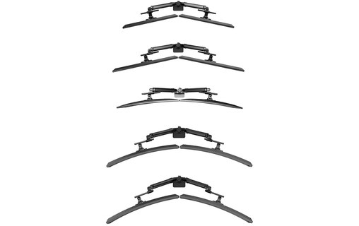 Support écran de bureau - 2 écrans - Noir - Neomounts DS65S-950BL2