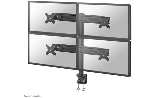 Bras articulé - 4 écrans - Noir - Neomounts FPMA-D700D4