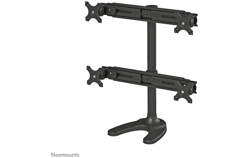 Support écran de bureau - 4 écrans - Noir - Neomounts FPMA-D700DD4