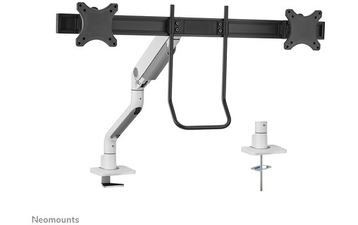 Support écran de bureau - 2 écrans - Blanc - Neomounts DS75S-950WH2