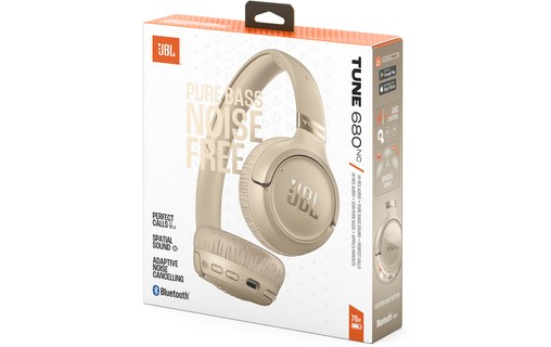 Casque Bluetooth JBL Tune 680NC, Beige