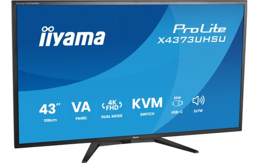Écran 43" iiyama ProLite X4373UHSU-B2 - 4K