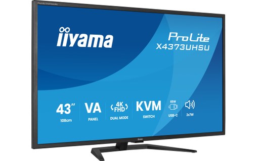 Écran 43" iiyama ProLite X4373UHSU-B2 - 4K