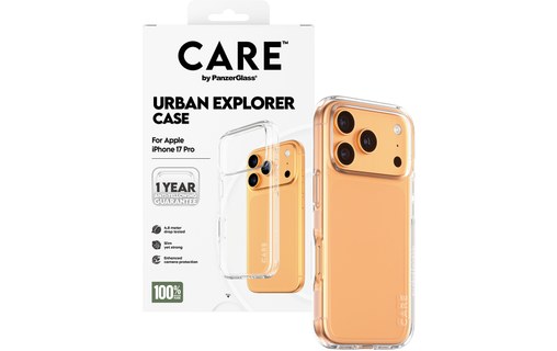 Coque pour iPhone 17 Pro - PanzerGlass CARE Urban Explorer - Transparente