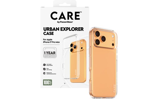 Coque pour iPhone 17 Pro Max - PanzerGlass CARE Urban Explorer - Transparente