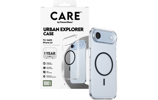 Coque MagSafe pour iPhone Air - PanzerGlass CARE Urban Explorer - Transparente