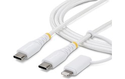 Câble USB-C avec adaptateur Lightning - StarTech - 60 W - 2 m - Blanc