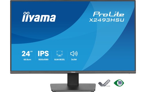 Écran 23,8" iiyama ProLite X2493HSU-B1 - 120 Hz