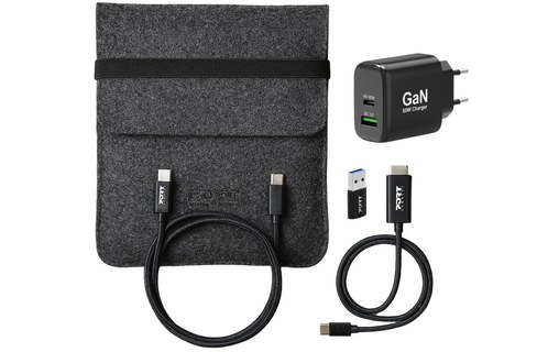 Chargeur USB-C 65 W - PORT Designs Essentiel - Noir