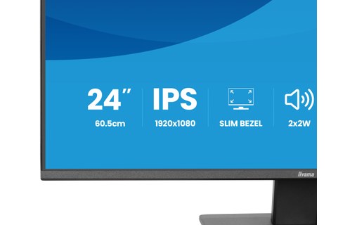 Écran 23,8" iiyama ProLite X2493HSU-B1 - 120 Hz
