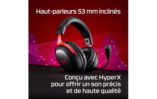Casque gaming sans fil HyperX Cloud III S, Noir - Bluetooth