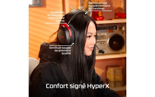 Casque gaming sans fil HyperX Cloud III S, Noir - Bluetooth