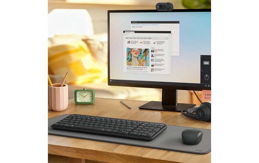 Clavier sans fil Logitech K250 - Gris anthracite, Graphite