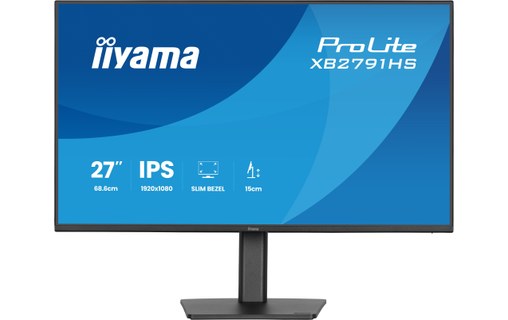 Écran 27" iiyama ProLite XB2791HS-B1 - 120 Hz