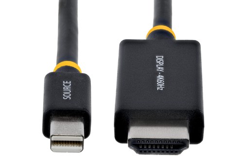 Câble Mini DisplayPort HDMI 2.0 vers HDMI StarTech - Mâle / Mâle - 1 m - Noir