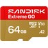 Carte microSDXC SanDisk Extreme GO 64 Go, UHS-I, V30