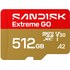 Carte microSDXC SanDisk Extreme GO 512 Go, UHS-I, V30