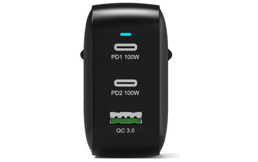 Chargeur USB-C 100 W - PORT Designs 902100PEU - Noir