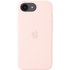 Coque Apple en silicone avec MagSafe pour iPhone 17e - Rose pastel