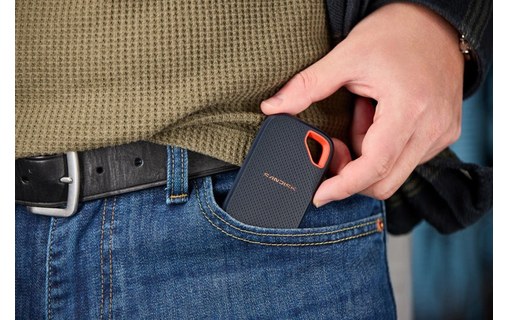 SanDisk Extreme Portable SSD (V3) 1 To - Bleu - SSD externe USB-C