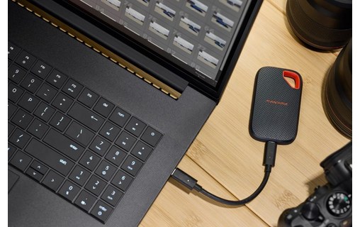 SanDisk Extreme Portable SSD (V3) 1 To - Bleu - SSD externe USB-C
