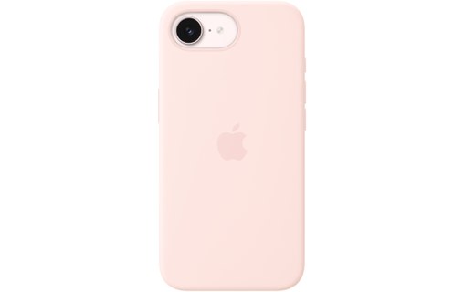 Coque Apple en silicone avec MagSafe pour iPhone 17e - Rose pastel