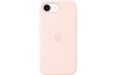 Coque Apple en silicone avec MagSafe pour iPhone 17e - Rose pastel
