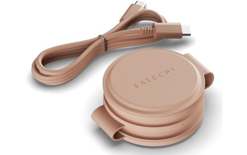 Chargeur MagSafe Pliable pour iPhone - Satechi OntheGo 3-en-1 - Rose