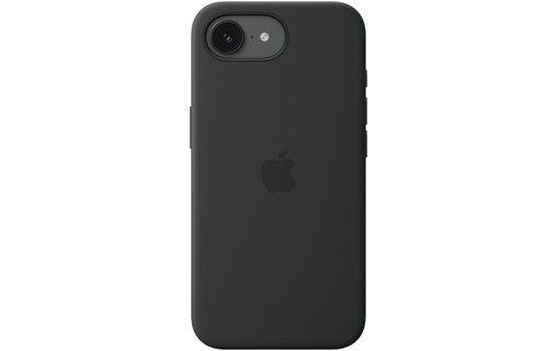Coque Apple en silicone avec MagSafe pour iPhone 17e - Noir