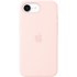Coque Apple en silicone avec MagSafe pour iPhone 17e - Rose pastel