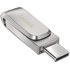 Clé USB-C et USB-A SanDisk Ultra Dual Drive Luxe 2 To - Argent - USB 3.2