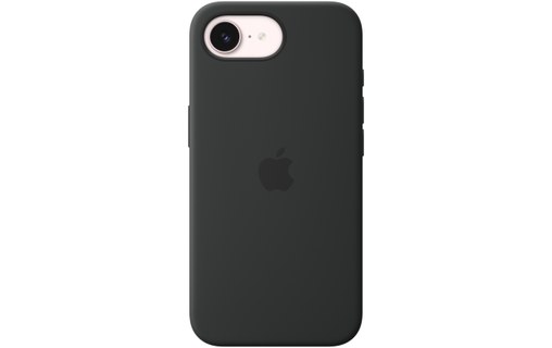 Coque Apple en silicone avec MagSafe pour iPhone 17e - Noir