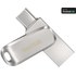 Clé USB-C et USB-A SanDisk Ultra Dual Drive Luxe 2 To - Argent - USB 3.2