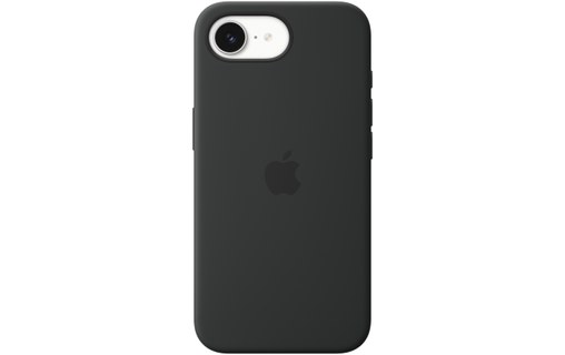 Coque Apple en silicone avec MagSafe pour iPhone 17e - Noir
