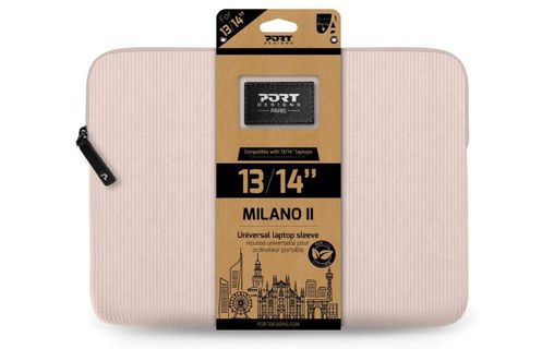 Housse PORT Designs MILANO II ECO pour ordinateur portable 14" - Rose