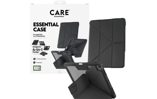 Coque pour iPad Air 13" M3 (2025) - PanzerGlass CARE Essential - Noire
