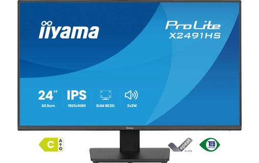 Écran 23,8" iiyama ProLite X2491HS-B1 - 120 Hz