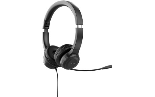 Micro-casque Acer AHW154 Stéréo, Noir - Jack 3,5 mm, USB