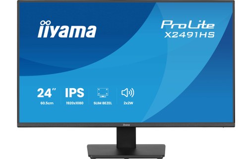 Écran 23,8" iiyama ProLite X2491HS-B1 - 120 Hz