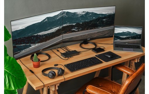 Micro-casque Acer AHW154 Stéréo, Noir - Jack 3,5 mm, USB