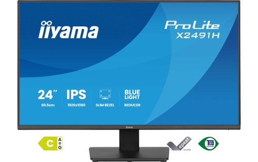 Écran 23,8" iiyama ProLite X2491H-B1 - 120 Hz
