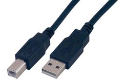 Câble MCL USB-A vers USB-B USB 2.0 - 2 m - Noir