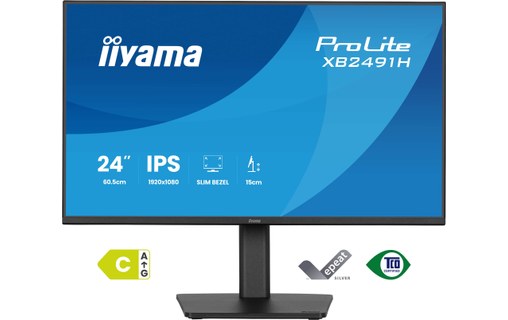 Écran 23,8" iiyama ProLite XB2491H-B1 - 120 Hz