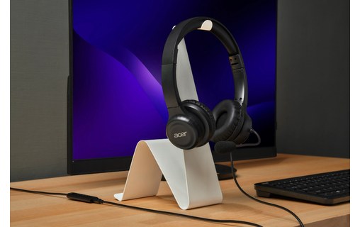 Micro-casque Acer AHW154 Stéréo, Noir - Jack 3,5 mm, USB