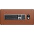 Tapis de bureau Satechi premium en cuir végan - Brun