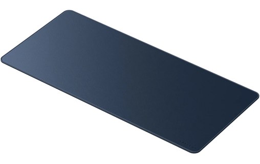 Tapis de bureau Satechi premium en cuir végan - Bleu