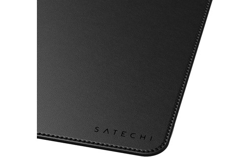 Tapis de bureau Satechi premium en cuir végan - Noir